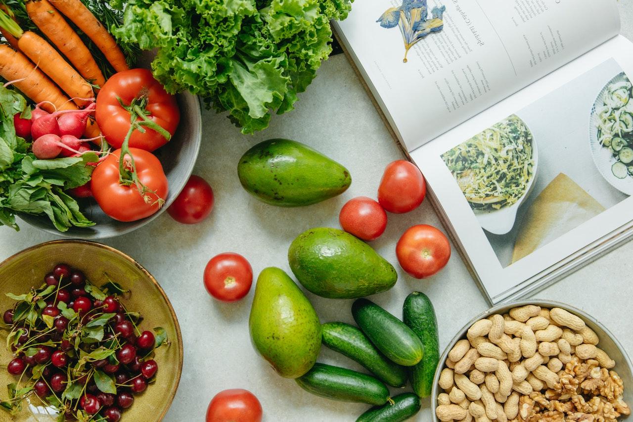 An assortment of healthy foods