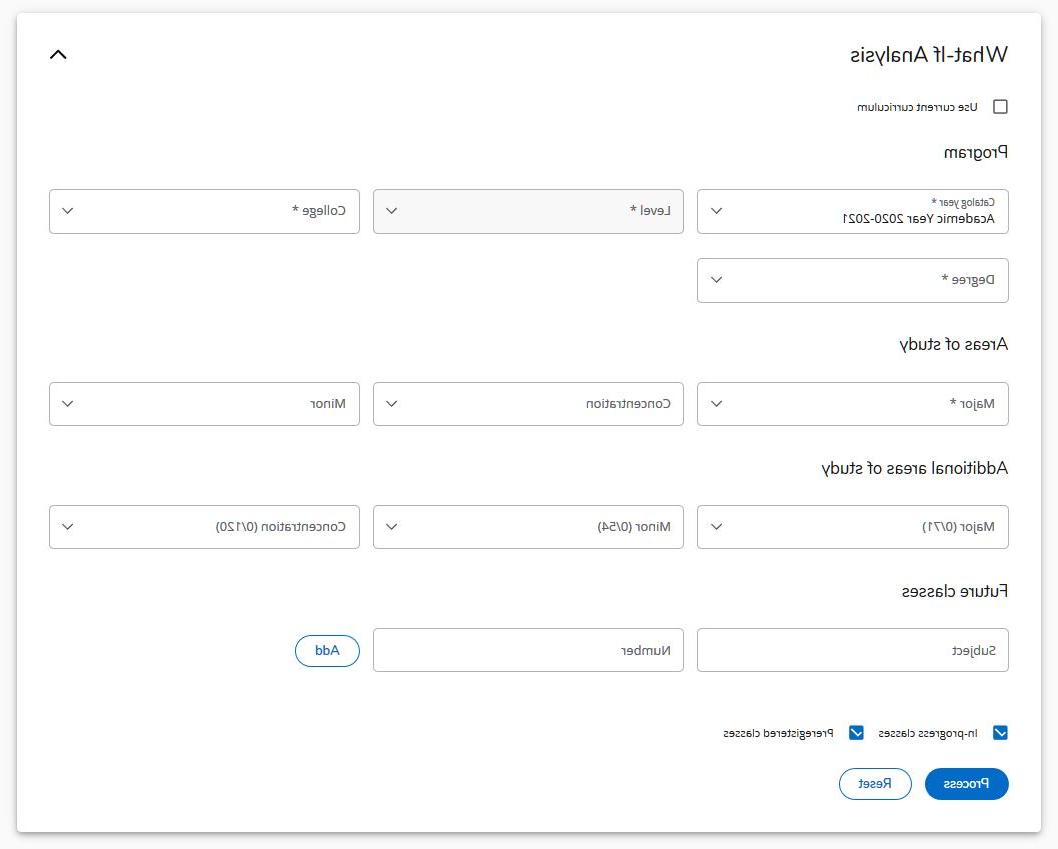 Sample What-If Dialogue Box